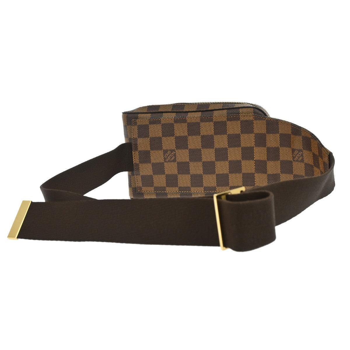Louis Vuitton Geronimos Waist Bag Damier Brown Canvas Shoulder Bag Bag (Pre-Owned)