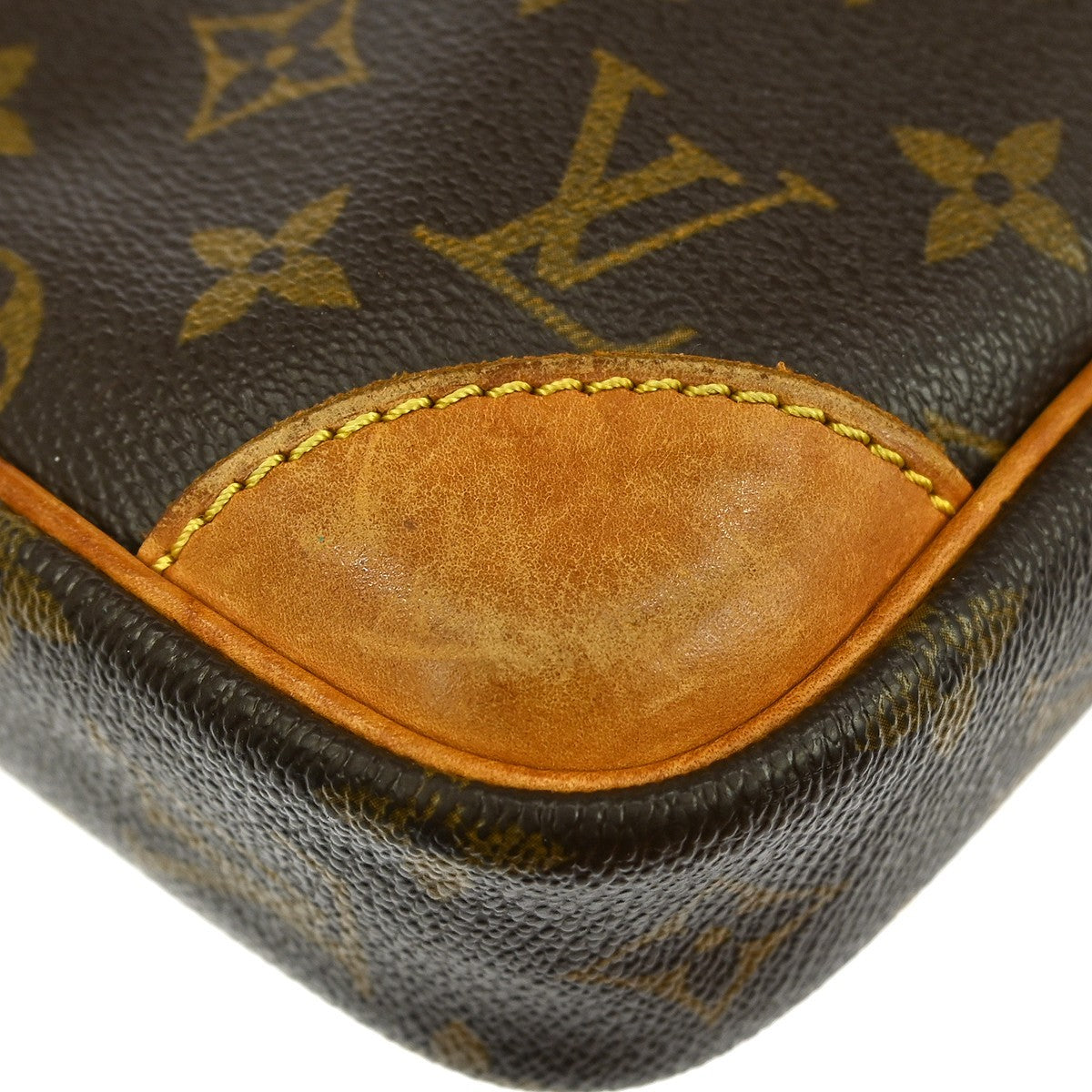 Louis Vuitton Danube Handbag Monogram Canvas Brown Canvas Shoulder Bag Bag (Pre-Owned)