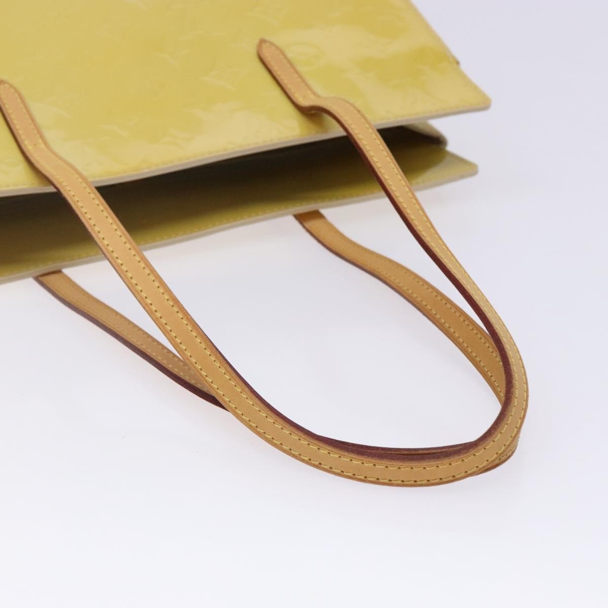 Louis Vuitton Catalina Handbag Monogram Vernis Yellow Patent_Leather Tote Bag Bag (Pre-Owned)