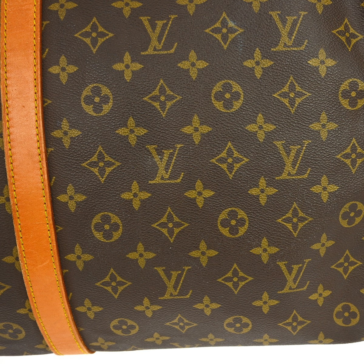 Louis Vuitton Keepall Bandouliere Bag Monogram Canvas Brown Canvas Travel Bag Bag (Pre-Owned)