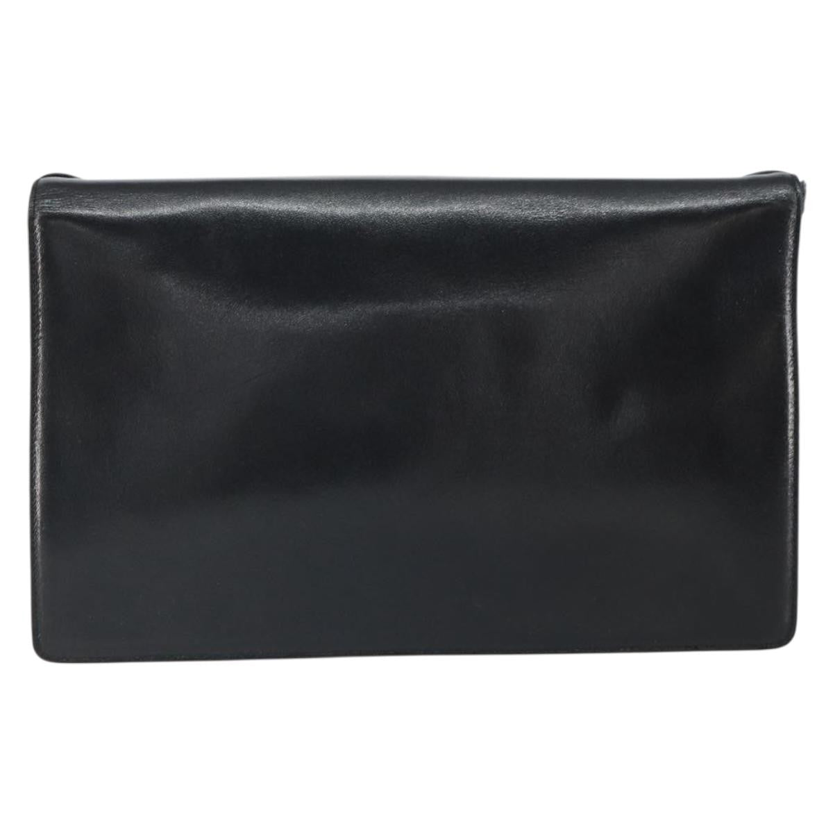 Valentino Garavani Bow Crossbody Bag Leather Black Leather Shoulder Bag Bag (Pre-Owned)
