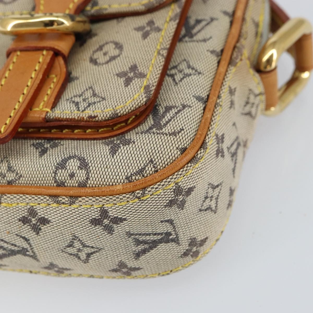 Louis Vuitton Juliette Crossbody Bag Mini Lin Blue Canvas Shoulder Bag Bag (Pre-Owned)