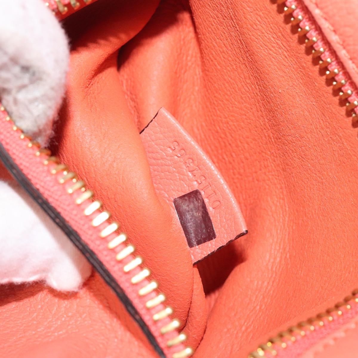 Chloe Dilan Tote Leather Orange Leather Bag (Pre-Owned)