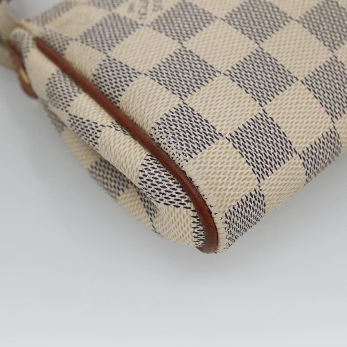 Louis Vuitton Eva Handbag Damier White Canvas Shoulder Bag Bag (Pre-Owned)