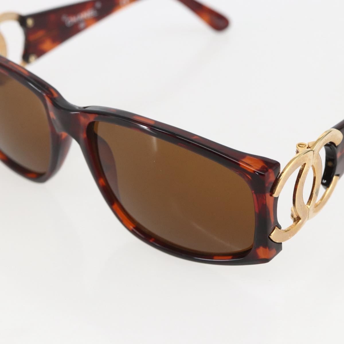 Chanel Logo Cc Sunglasses Plastic Brown Plastic Sunglasse Accessory (Pre-Owned)