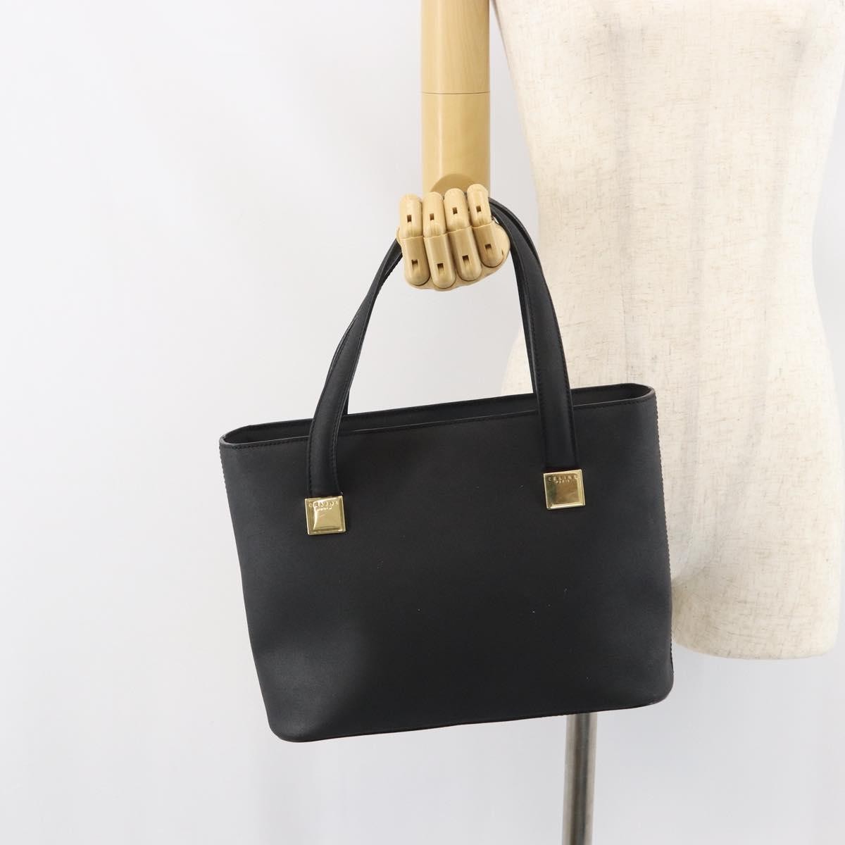 Celine Handbag Leather Black Leather Handbag (Pre-Owned)