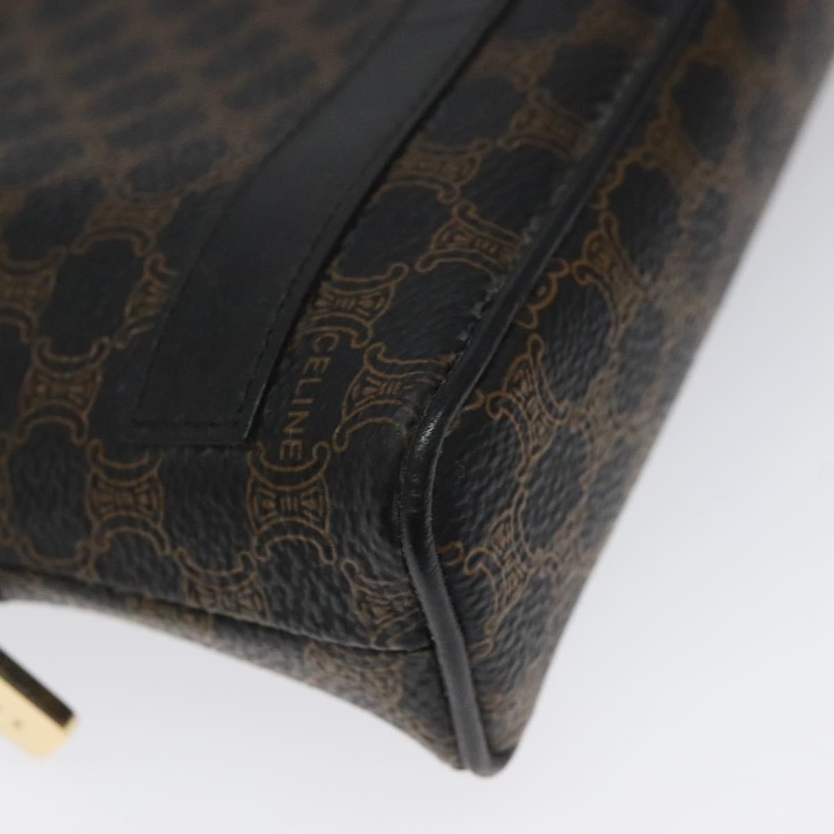Celine Macadam Pochette Canvas And Leather Black Canvas Clutche & Pouche Bag (Pre-Owned)