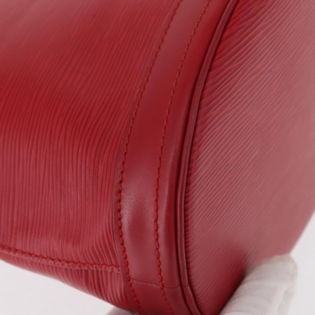 Louis Vuitton Bucket Bag Epi Leather Red Leather Shoulder Bag Bag (Pre-Owned)