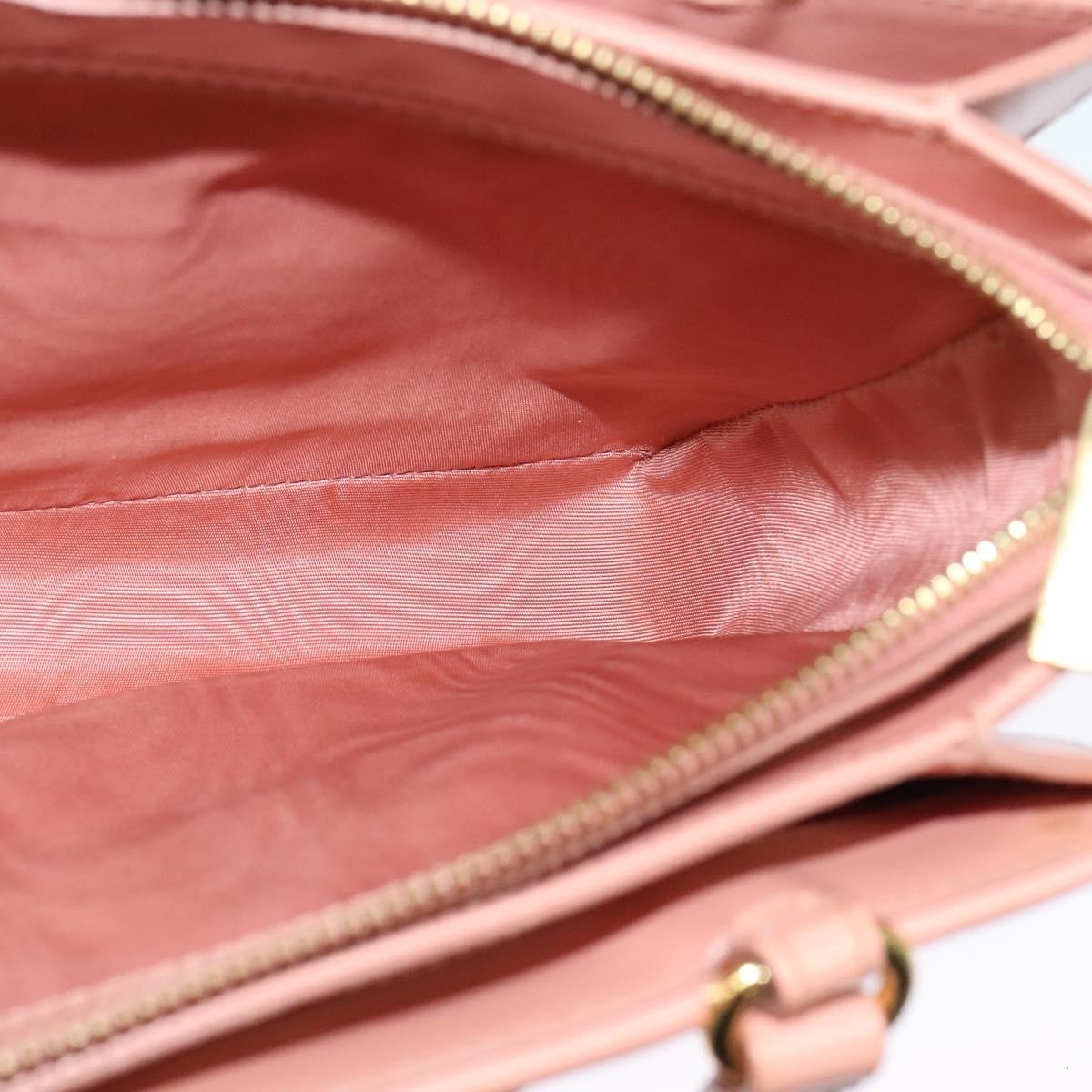 Salvatore Ferragamo Vala Shoulder Bag Leather Pink Leather Bag (Pre-Owned)