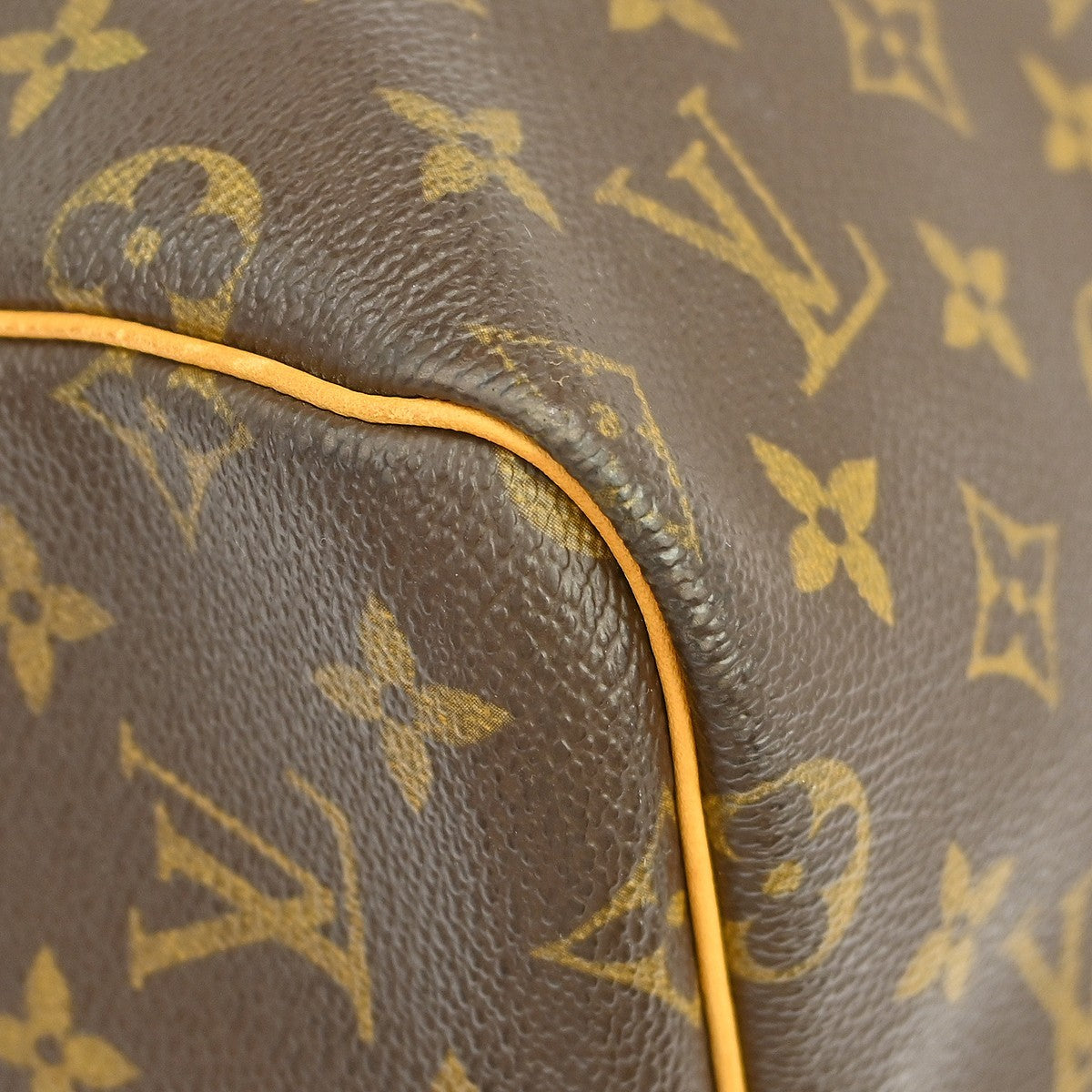 Louis Vuitton Keepall Bag Monogram Canvas Brown Canvas Travel Bag Bag (Pre-Owned)