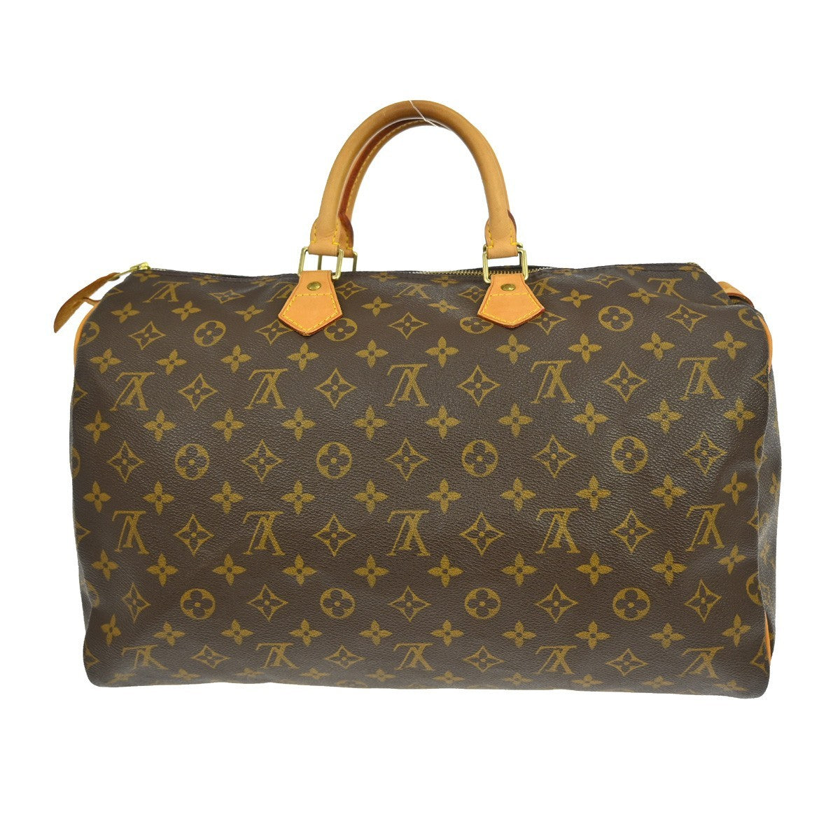 Louis Vuitton Speedy Handbag Monogram Canvas Brown Canvas Handbag (Pre-Owned)