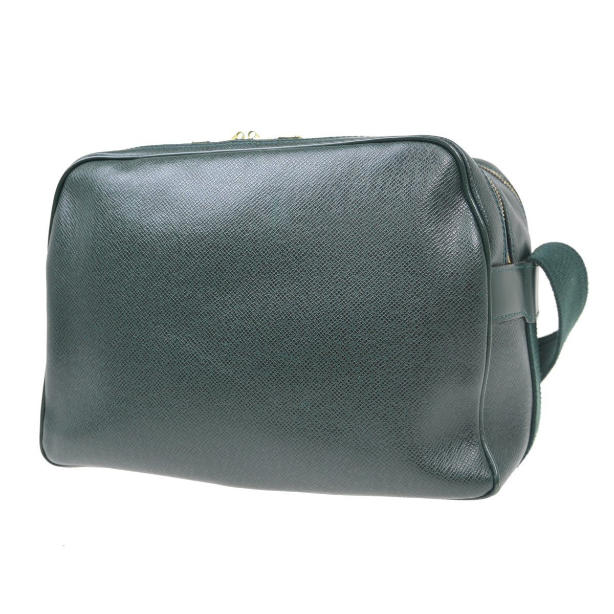 Louis Vuitton Reporter Bag Taiga Leather Green Leather Shoulder Bag Bag (Pre-Owned)