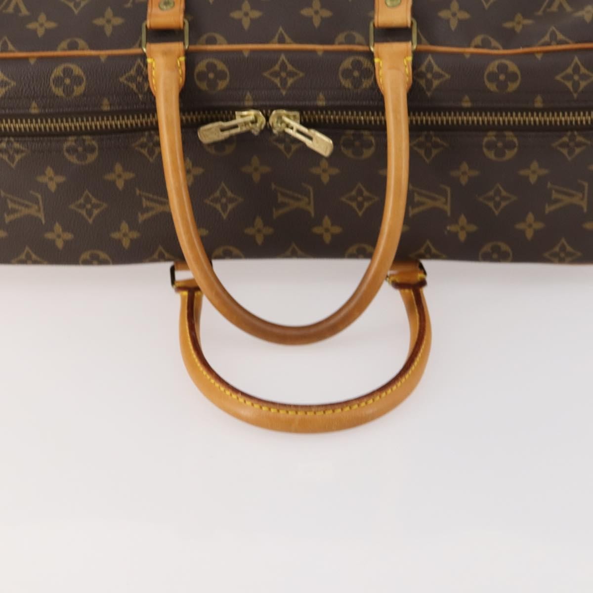 Louis Vuitton Sirius Handbag Monogram Canvas Brown Canvas Travel Bag Bag (Pre-Owned)