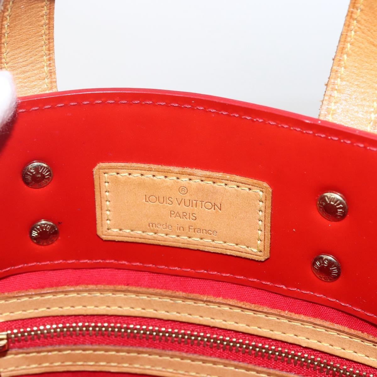 Louis Vuitton Reade Handbag Monogram Vernis Red Patent_Leather Handbag (Pre-Owned)