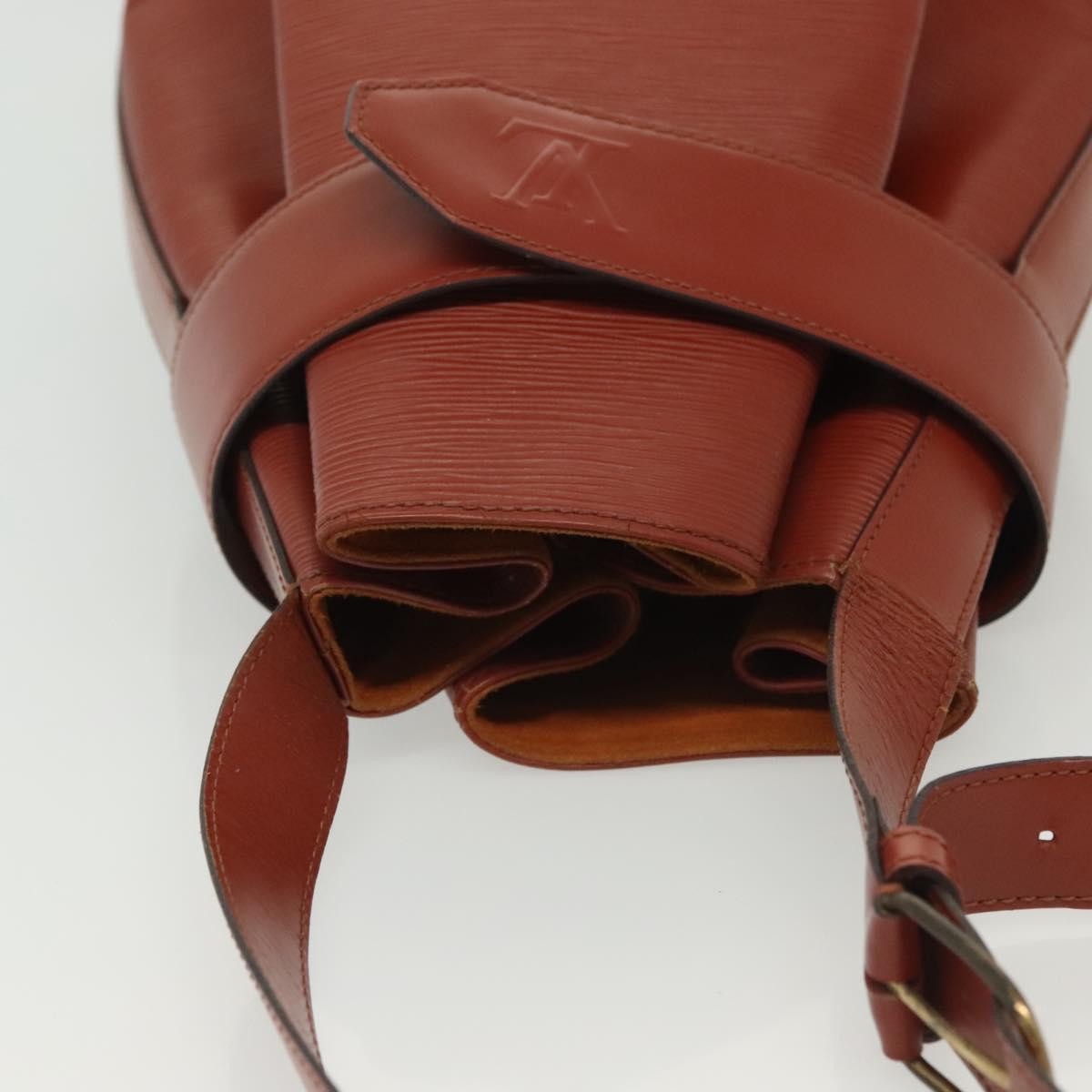Louis Vuitton Vintage Sac D'epaule Handbag Epi Leather Brown Leather Bag (Pre-Owned)