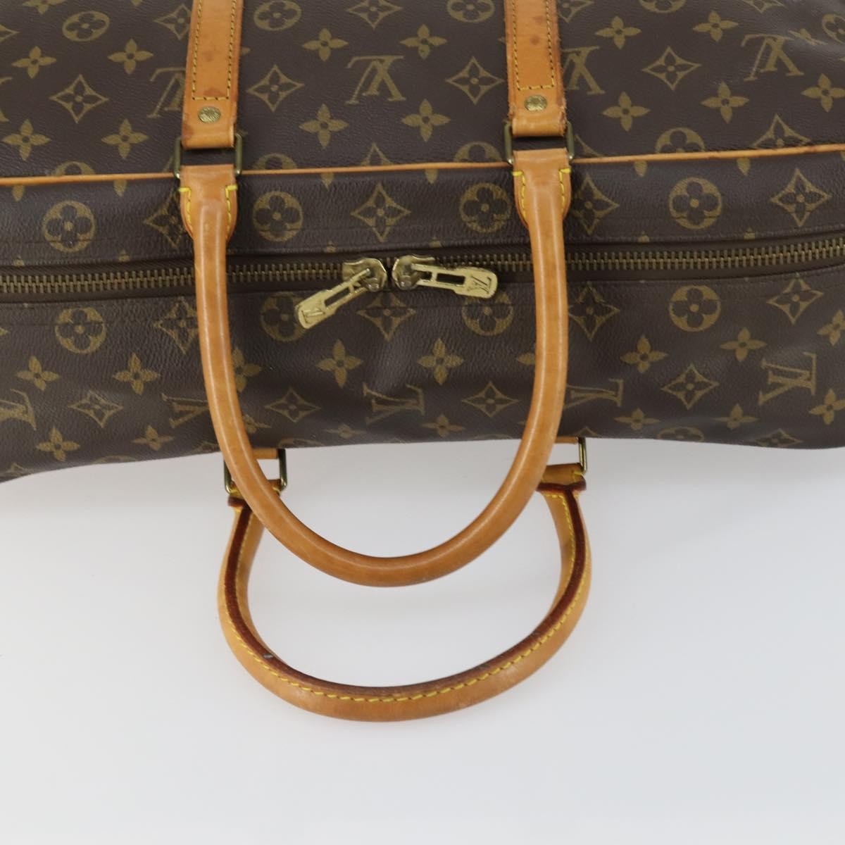 Louis Vuitton Sirius Handbag Monogram Canvas Brown Canvas Travel Bag Bag (Pre-Owned)