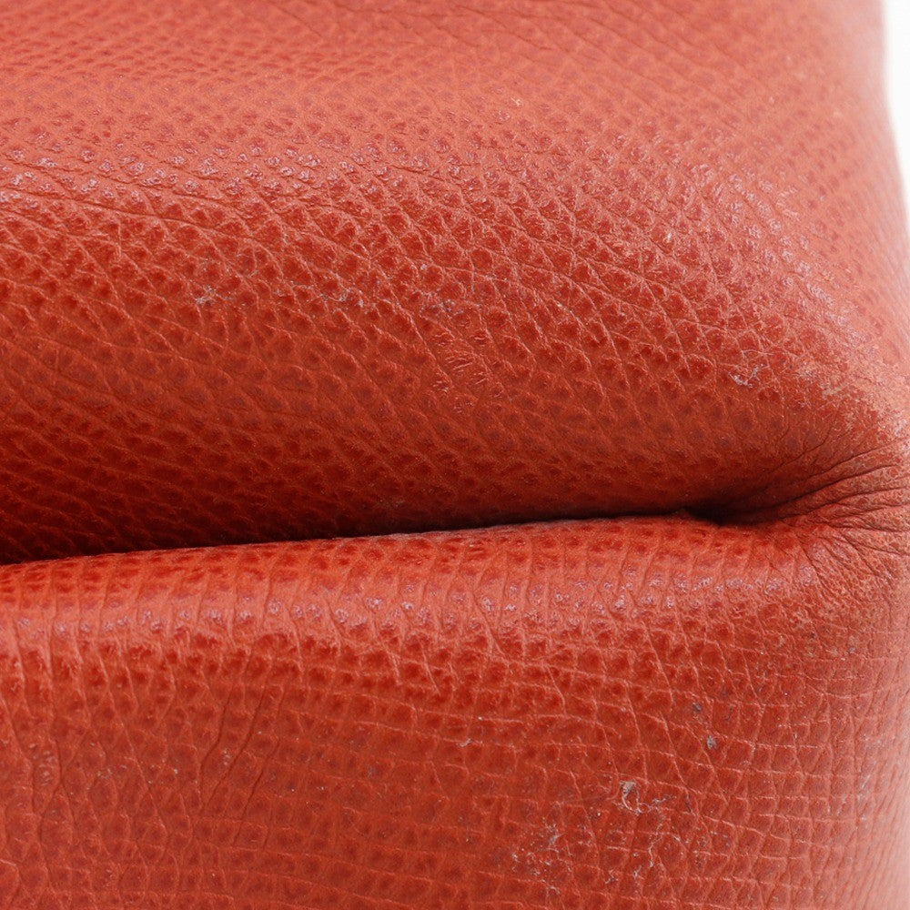 Hermes Vespa Pouch Leather Orange Leather Clutche & Pouche Bag (Pre-Owned)