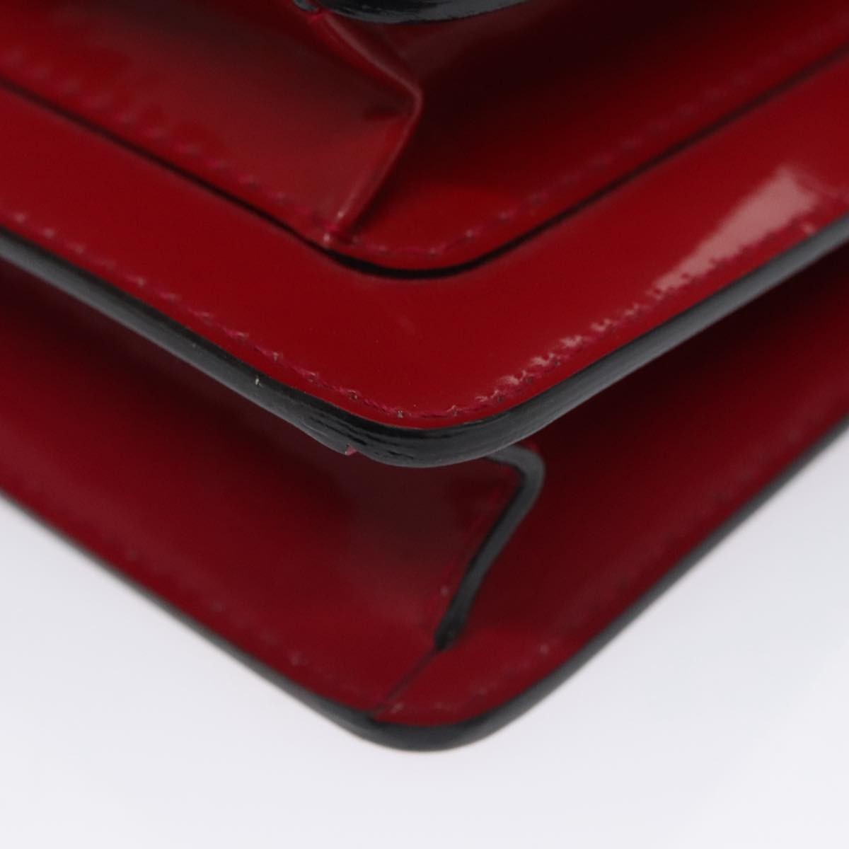 Louis Vuitton Monceau Handbag Vernis Red Patent_Leather Handbag (Pre-Owned)