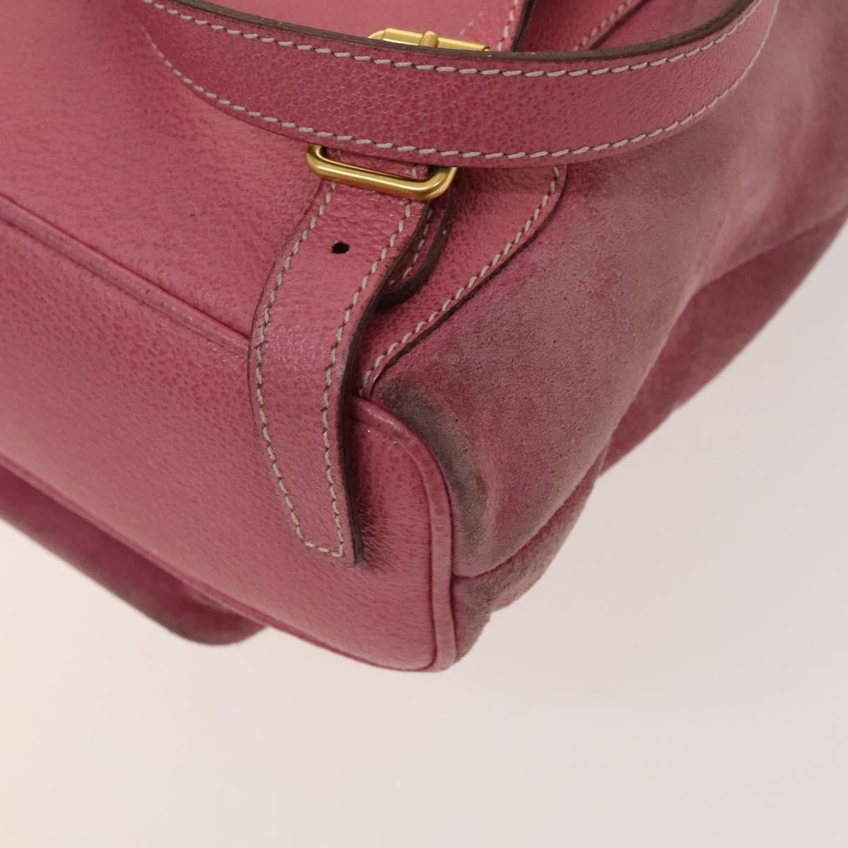 Gucci Gucci Bamboo Backpack Daim Pink Suede Backpack Bag (Pre-Owned)