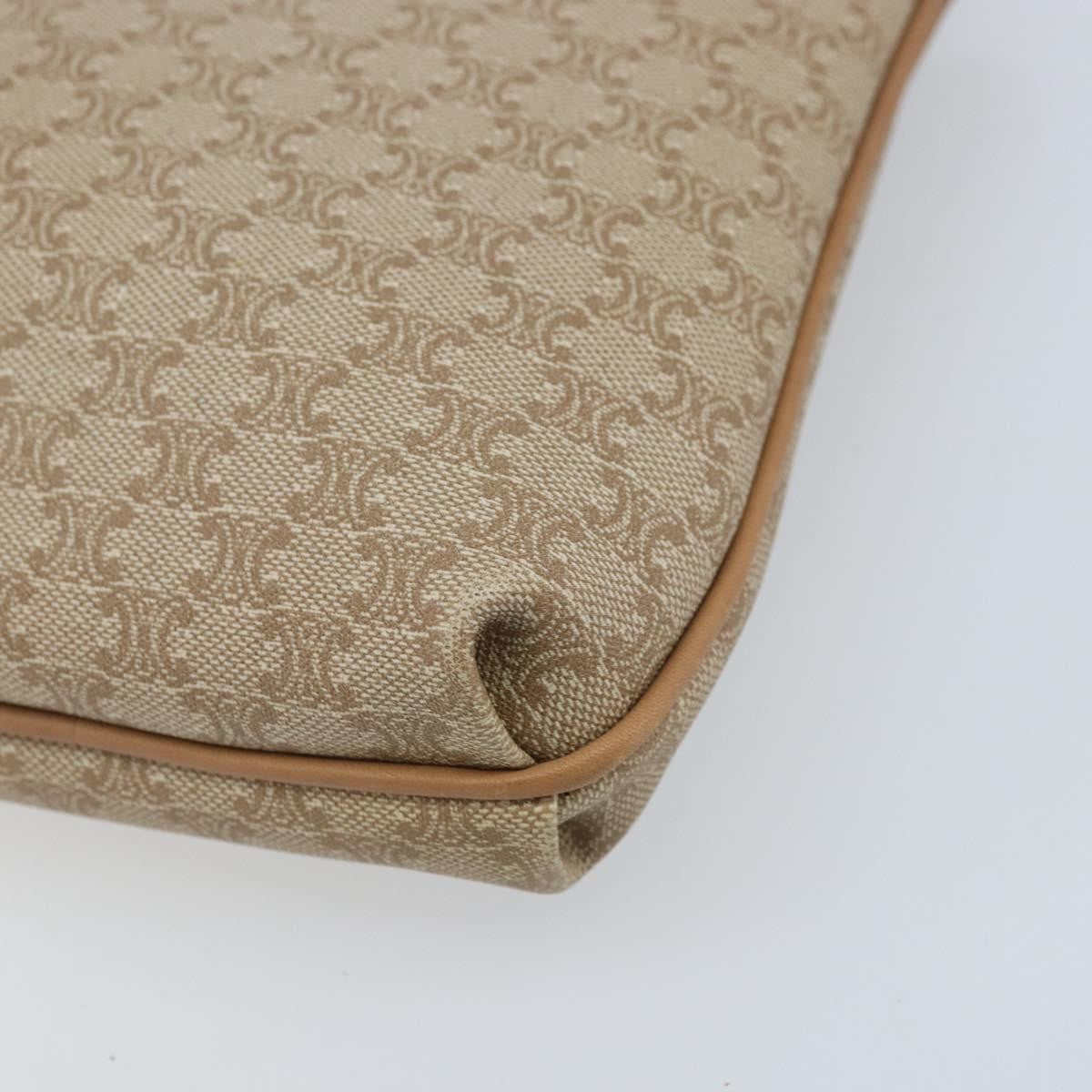 Celine C Macadam Pouch Canvas Beige Pvc Clutche & Pouche Bag (Pre-Owned)