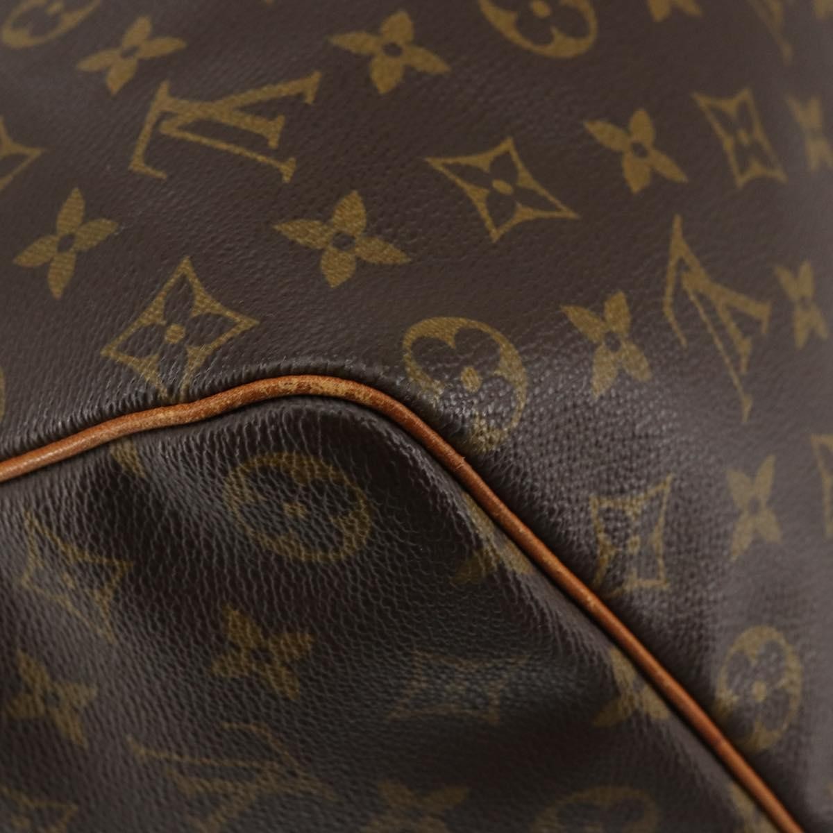 Louis Vuitton Speedy Handbag Monogram Canvas Brown Canvas Handbag (Pre-Owned)