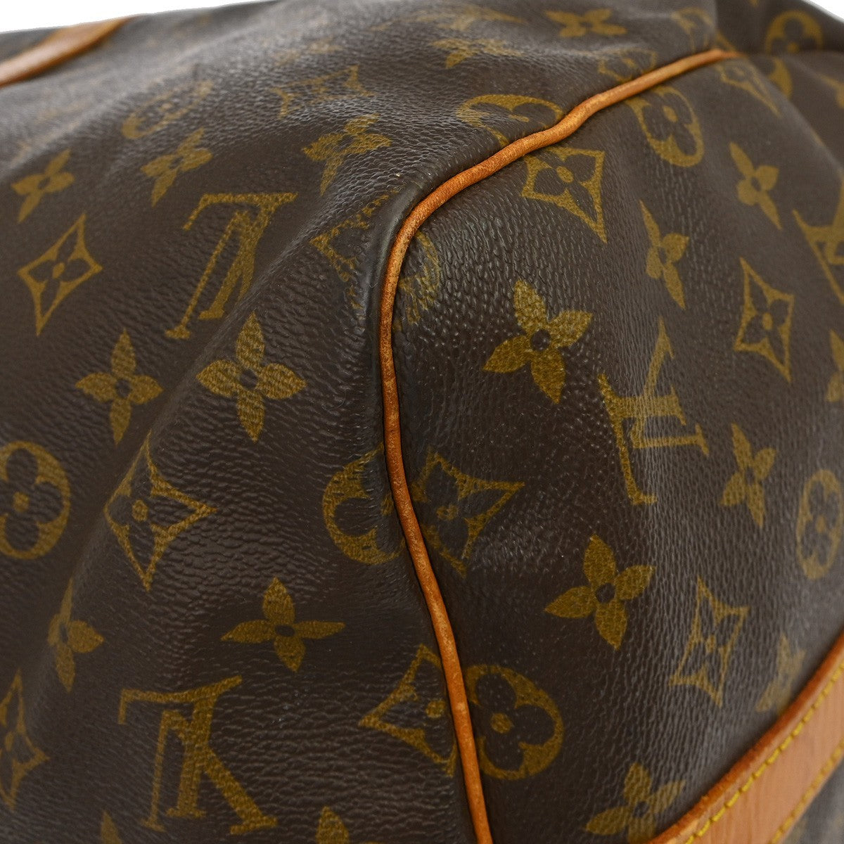 Louis Vuitton Keepall Bandouliere Bag Monogram Canvas Brown Canvas Travel Bag Bag (Pre-Owned)