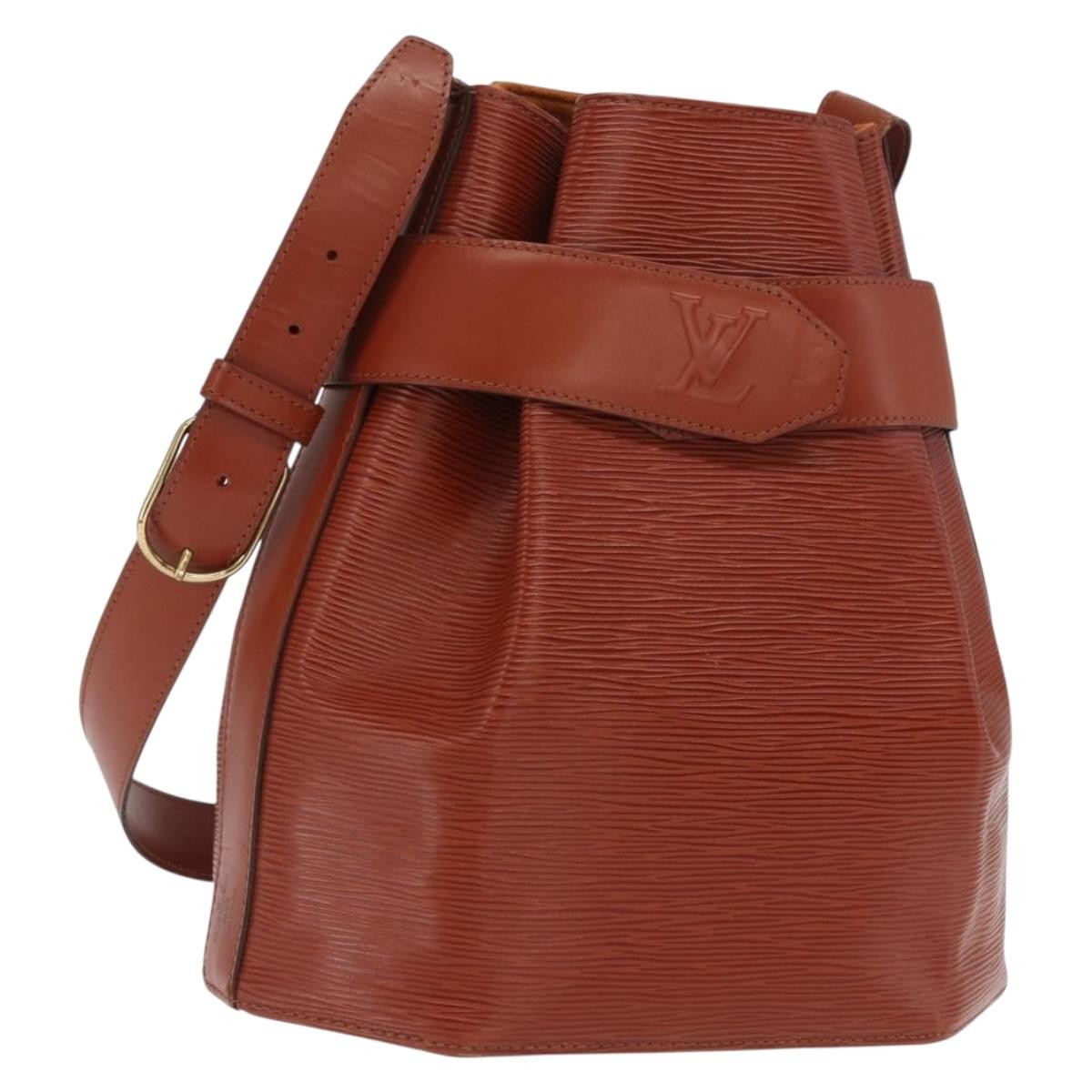 Louis Vuitton Vintage Sac D'epaule Handbag Epi Leather Brown Leather Shoulder Bag Bag (Pre-Owned)