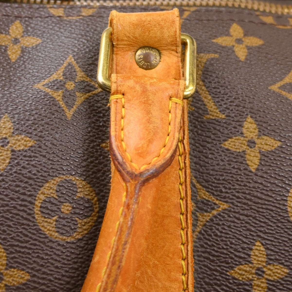 Louis Vuitton Keepall Bag Monogram Canvas Brown Canvas Travel Bag Bag (Pre-Owned)