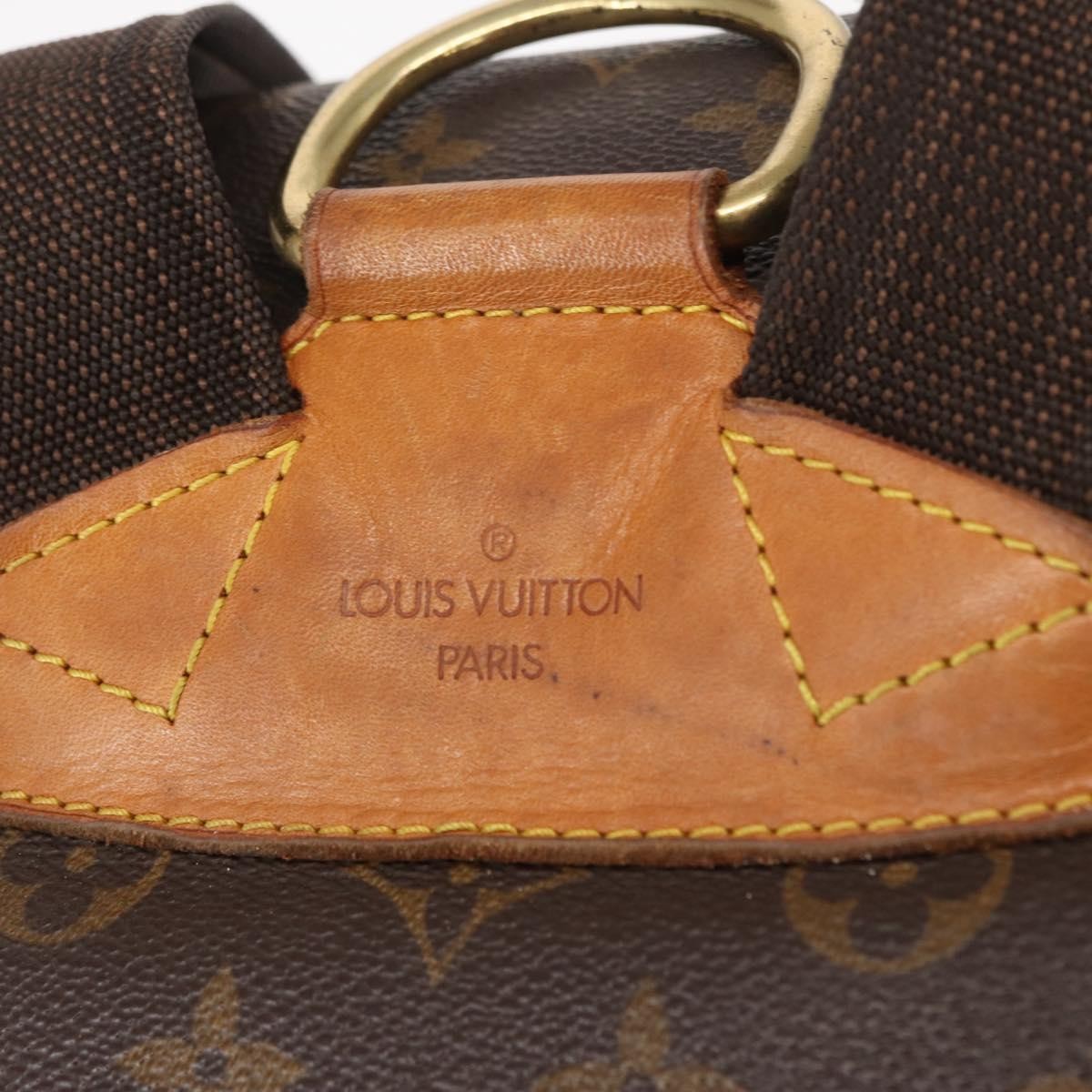 Louis Vuitton Vintage Montsouris Backpack Monogram Canvas Brown Canvas Backpack Bag (Pre-Owned)