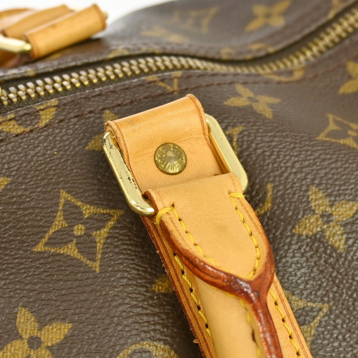 Louis Vuitton Keepall Bag Monogram Canvas Brown Canvas Travel Bag Bag (Pre-Owned)