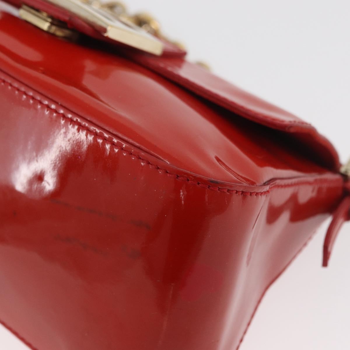 Fendi Forever Mama Bag Patent Red Patent_Leather Shoulder Bag Bag (Pre-Owned)