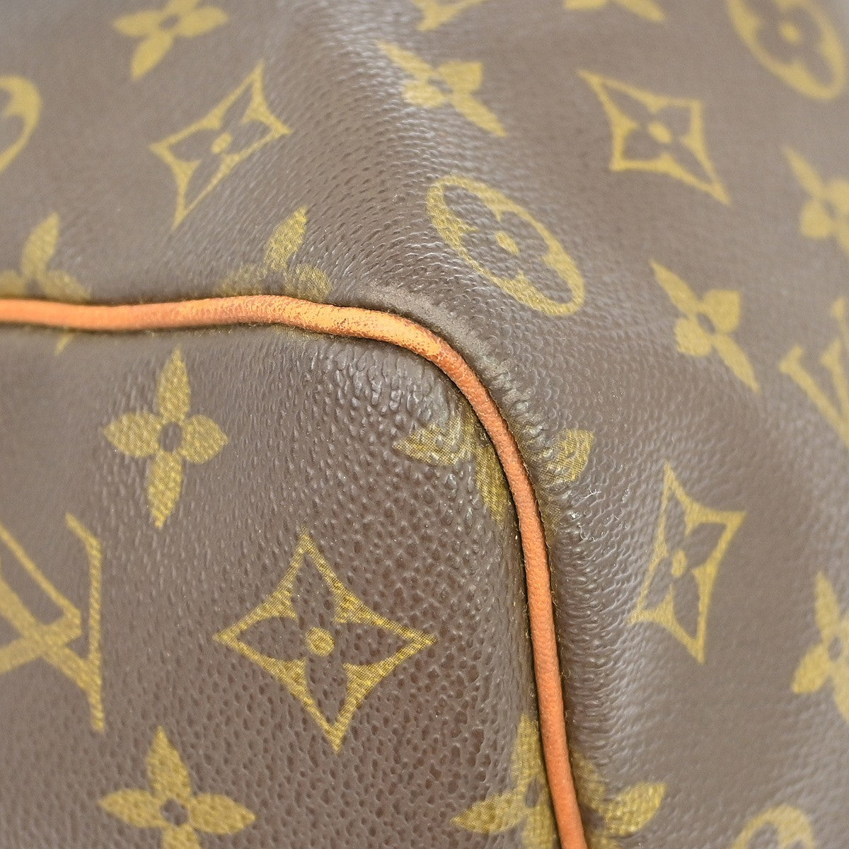 Louis Vuitton Keepall Bag Monogram Canvas Brown Canvas Travel Bag Bag (Pre-Owned)