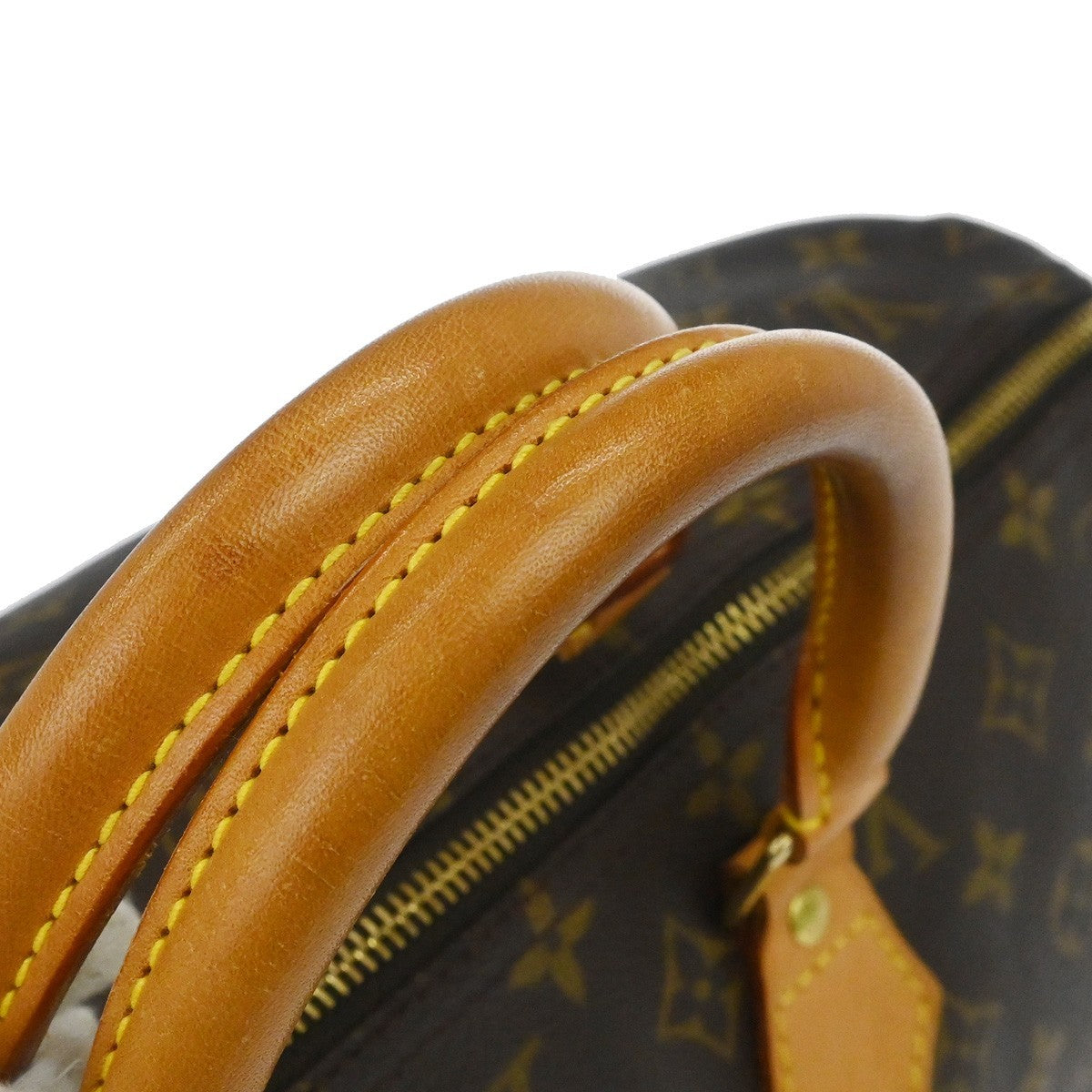 Louis Vuitton Speedy Handbag Monogram Canvas Brown Canvas Handbag (Pre-Owned)
