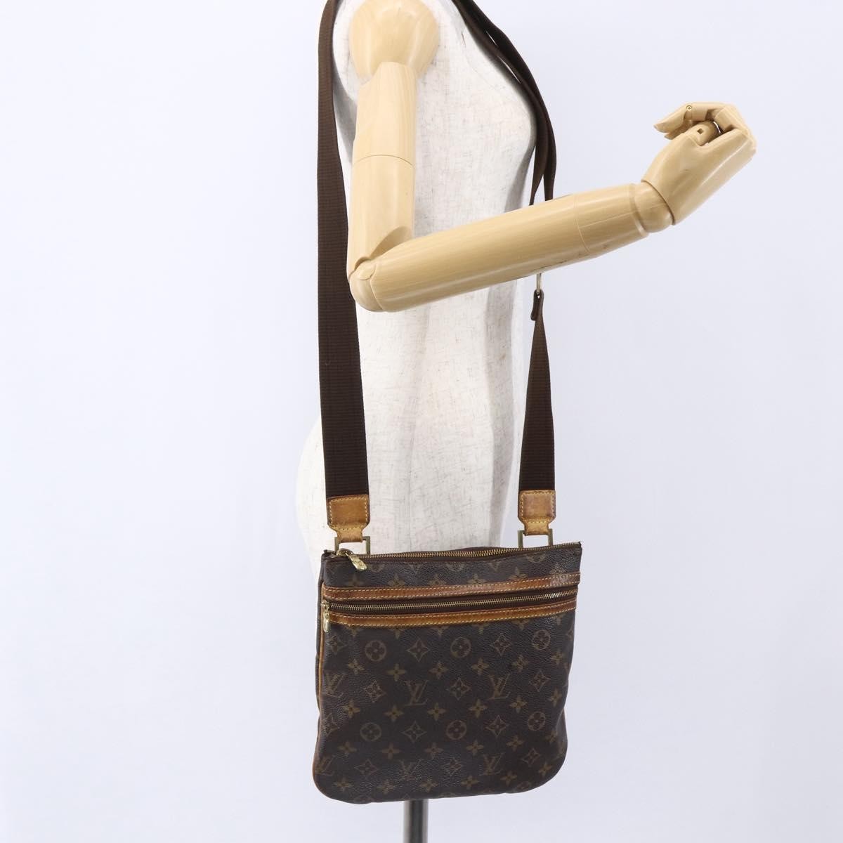 Louis Vuitton Bosphore Pochette Monogram Canvas Brown Canvas Shoulder Bag Bag (Pre-Owned)