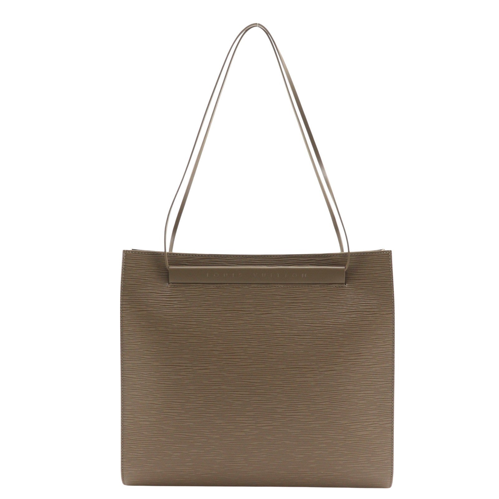 Louis Vuitton Saint Tropez Handbag Epi Leather Gray Leather Tote Bag Bag (Pre-Owned)