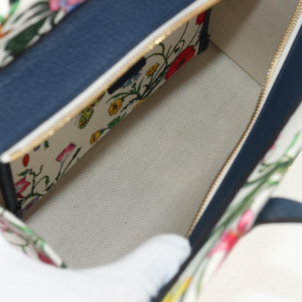 Gucci Flora Canvas Multicolour Canvas Tote Bag Bag (Pre-Owned)