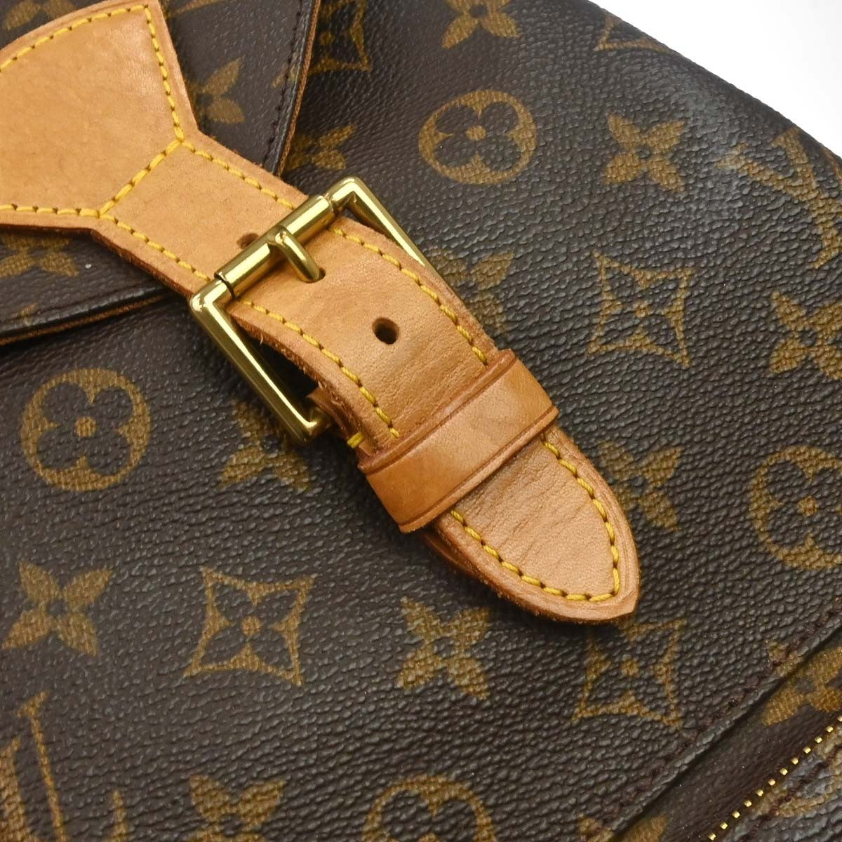 Louis Vuitton Vintage Montsouris Backpack Monogram Canvas Brown Canvas Backpack Bag (Pre-Owned)