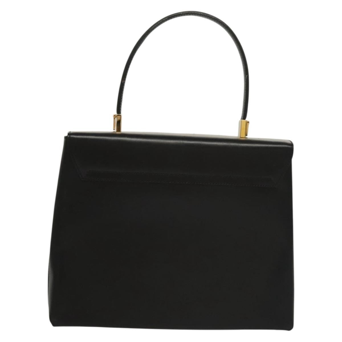 Salvatore Ferragamo Convertible Vara Bow Tote Leather Black Leather Bag (Pre-Owned)