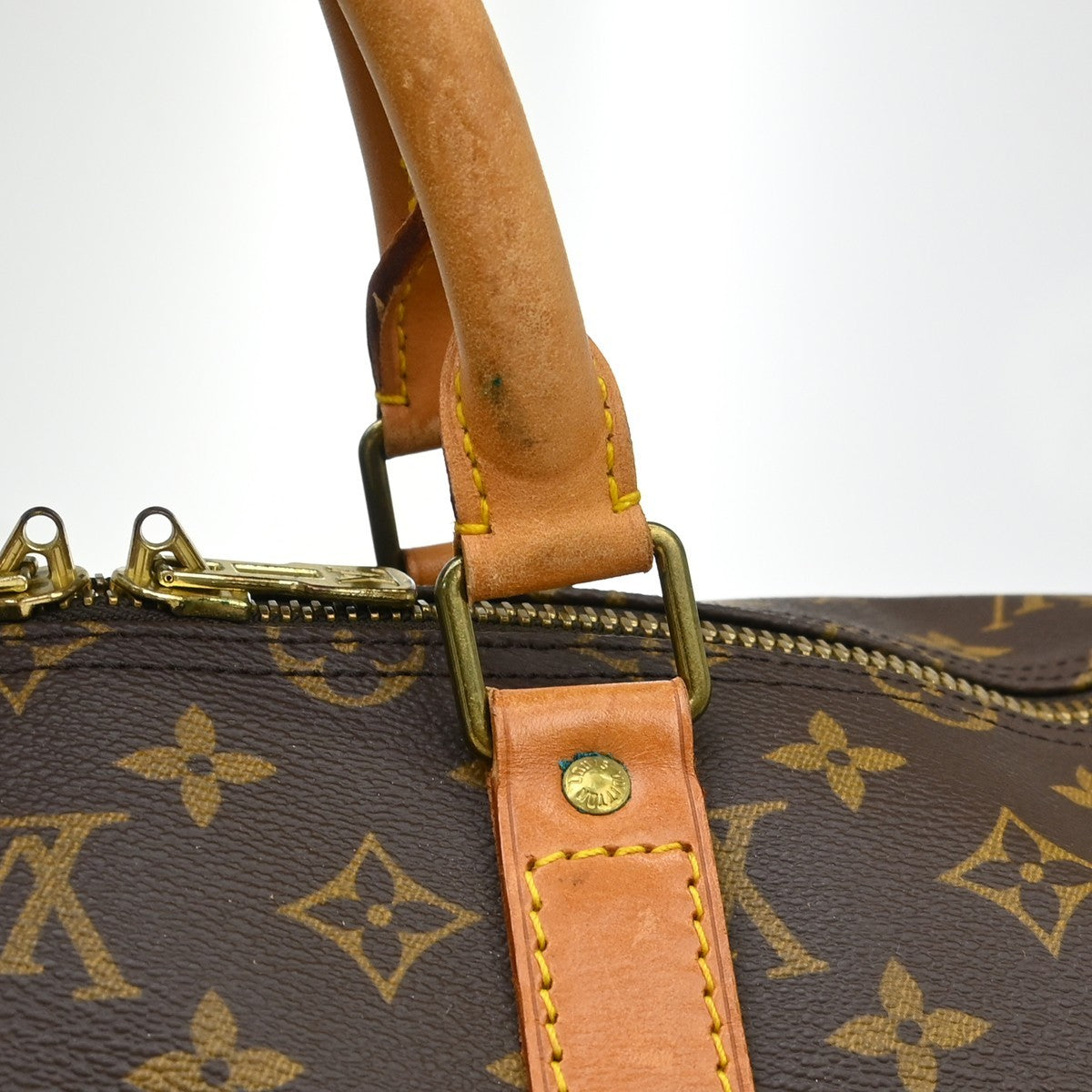 Louis Vuitton Keepall Bag Monogram Canvas Brown Canvas Travel Bag Bag (Pre-Owned)
