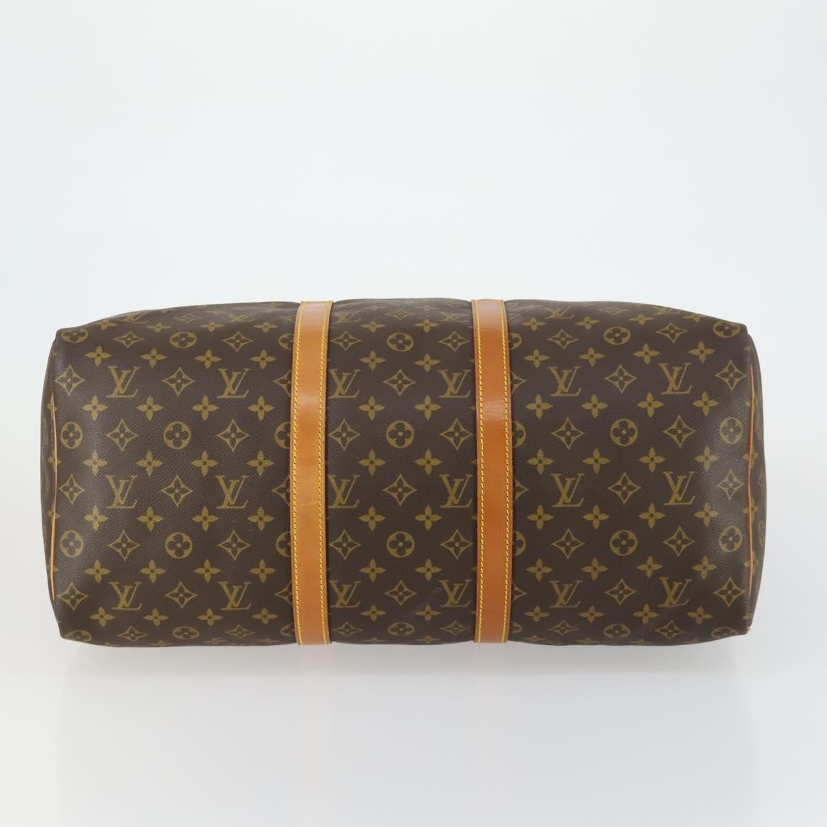 Louis Vuitton Keepall Bag Monogram Canvas Brown Canvas Travel Bag Bag (Pre-Owned)