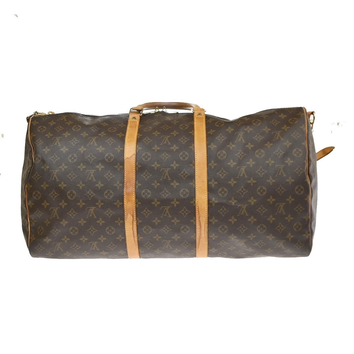 Louis Vuitton Keepall Bandouliere Bag Monogram Canvas Brown Canvas Travel Bag Bag (Pre-Owned)