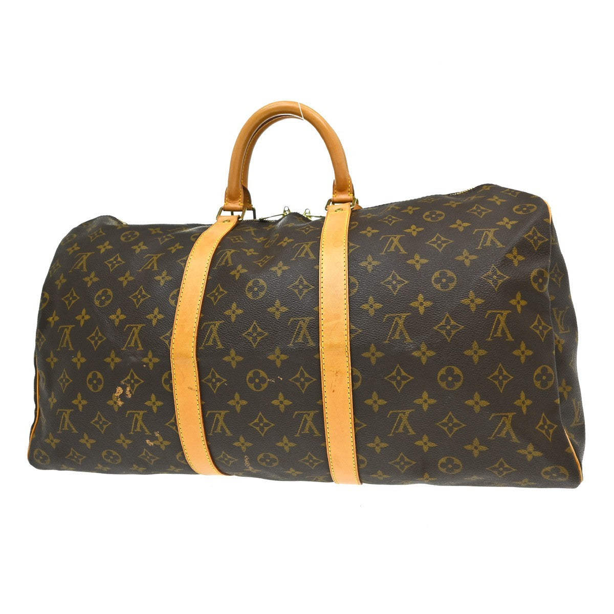 Louis Vuitton Keepall Bag Monogram Canvas Brown Canvas Travel Bag Bag (Pre-Owned)