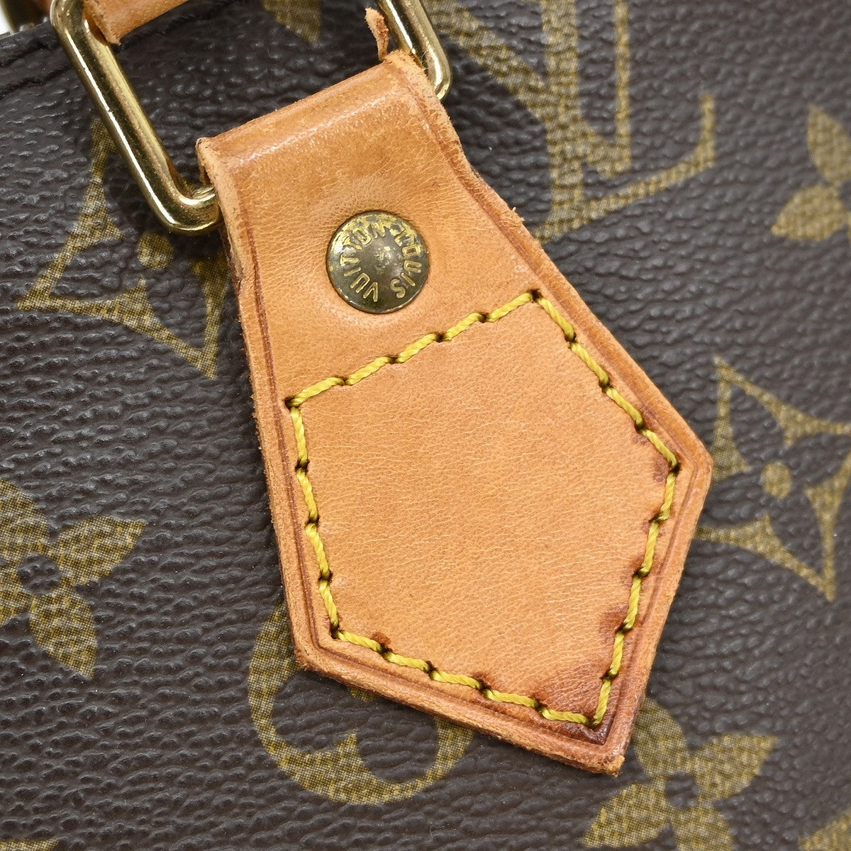 Louis Vuitton Alma Handbag Monogram Canvas Brown Canvas Handbag (Pre-Owned)