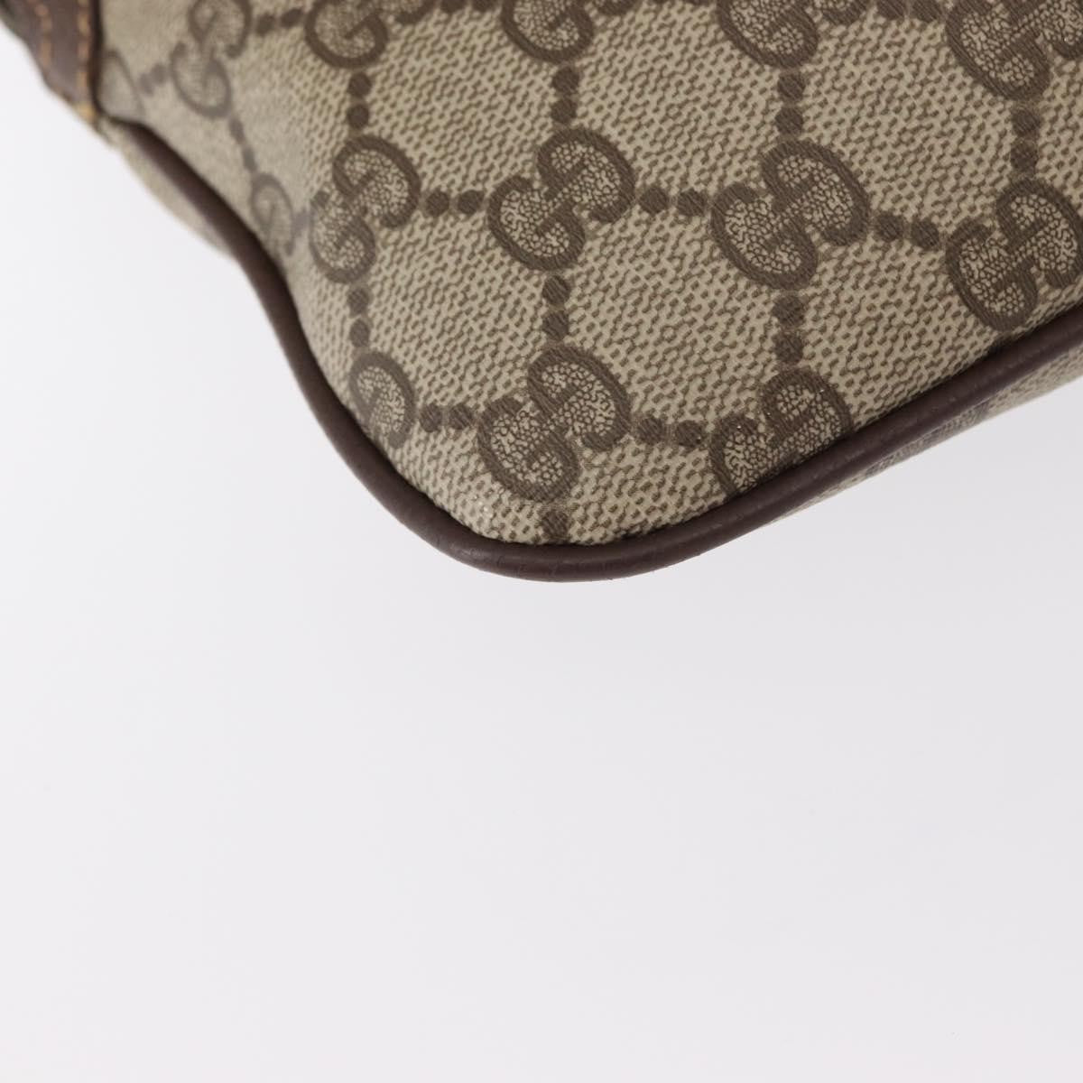 Gucci Vintage Web Crossbody Bag Gg Coated Canvas Beige Canvas Shoulder Bag Bag (Pre-Owned)