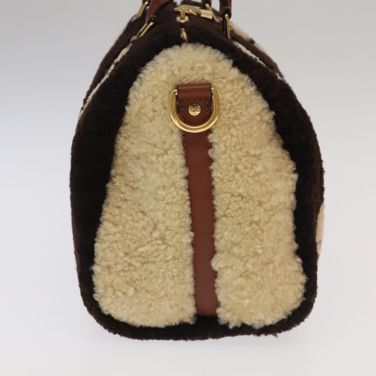 Louis Vuitton Speedy Bandouliere Bag Monogram Giant Teddy Fleece Brown Fur Shoulder Bag Bag (Pre-Owned)