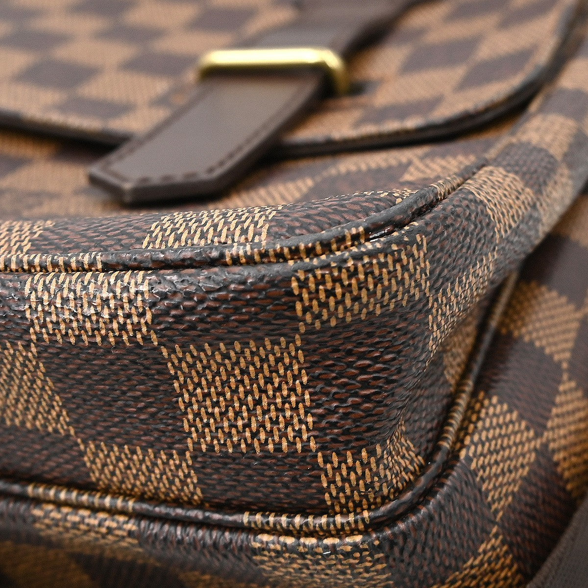 Louis Vuitton Broadway Bag Damier Brown Canvas Shoulder Bag Bag (Pre-Owned)