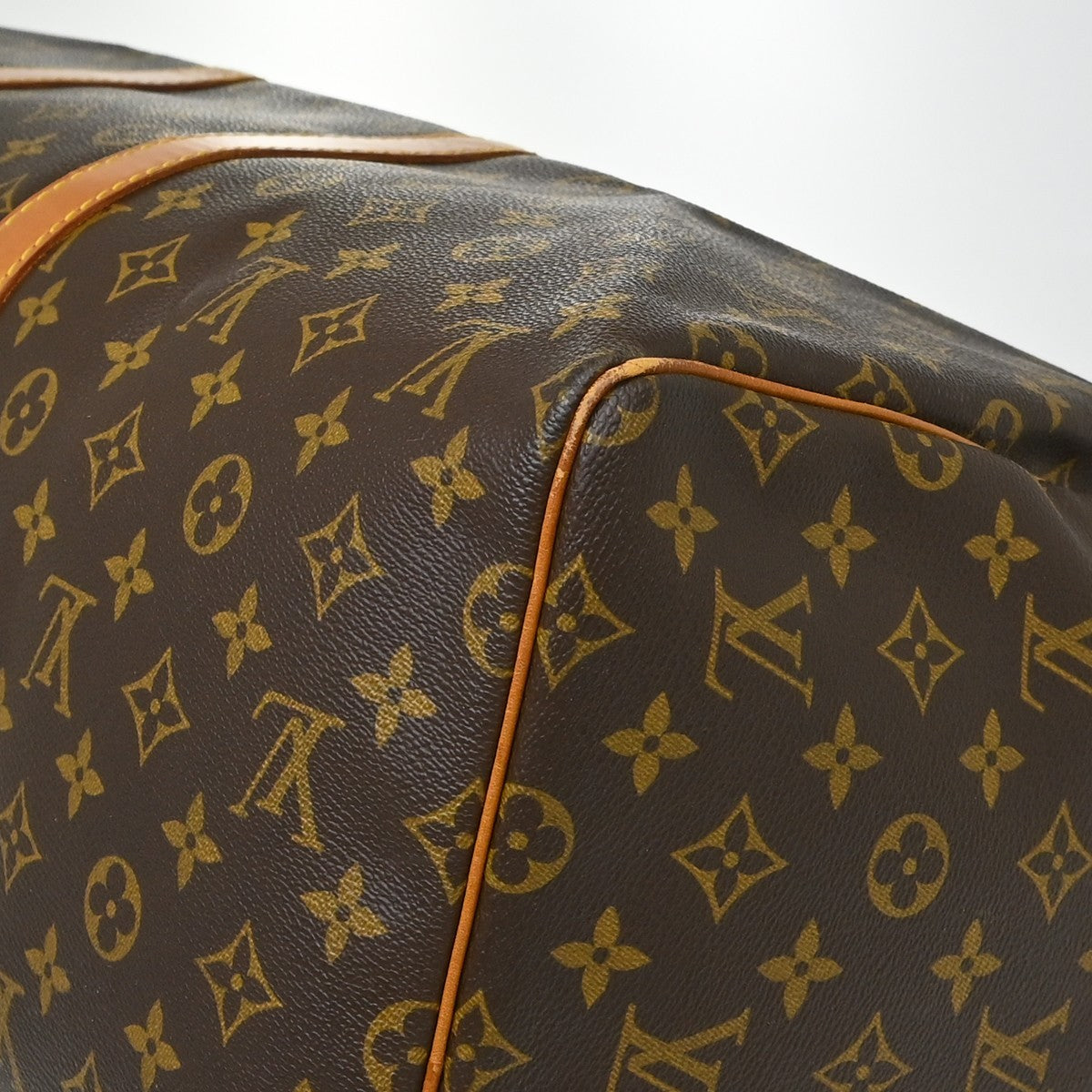 Louis Vuitton Keepall Bag Monogram Canvas Brown Canvas Travel Bag Bag (Pre-Owned)
