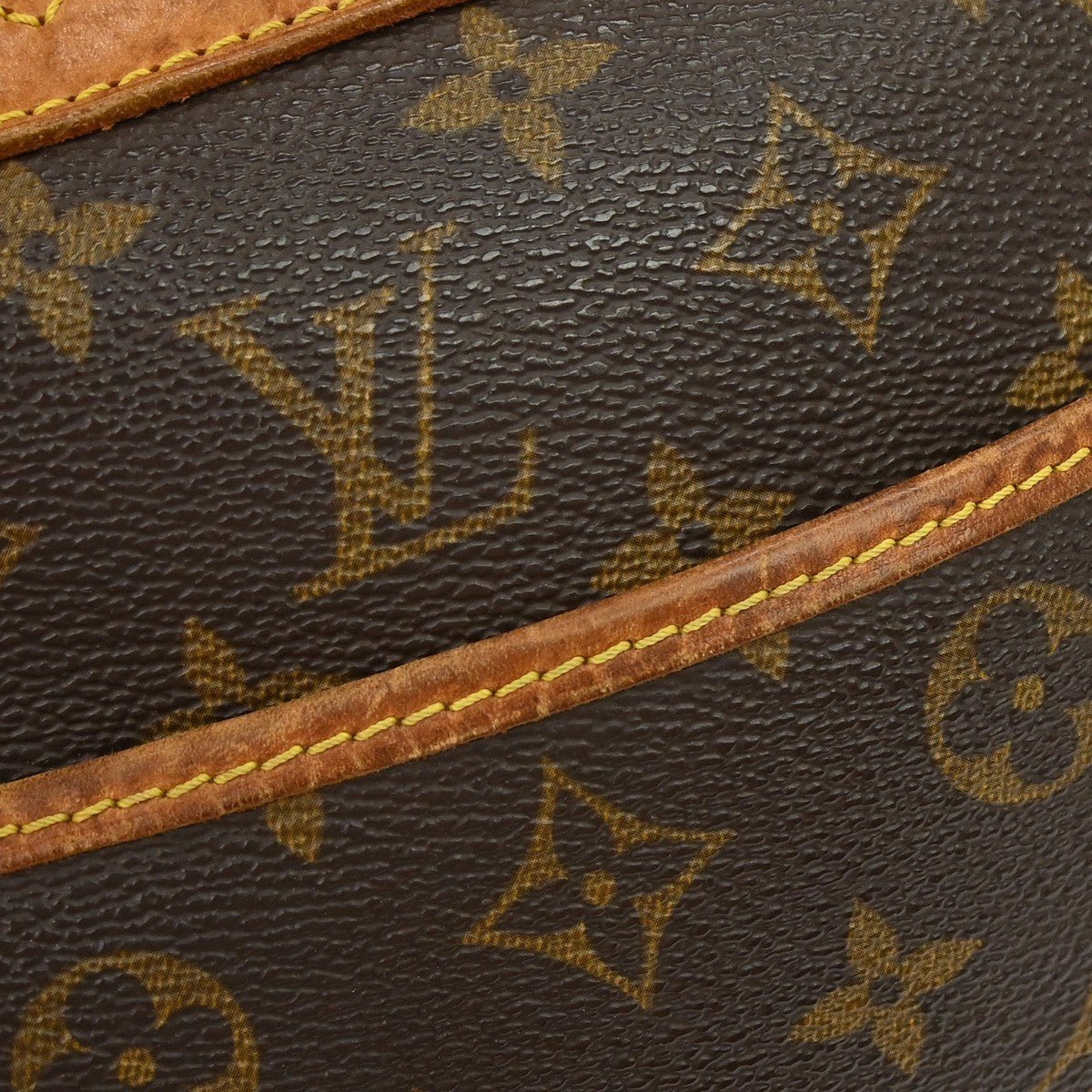 Louis Vuitton Deauville Handbag Monogram Canvas Brown Canvas Handbag (Pre-Owned)