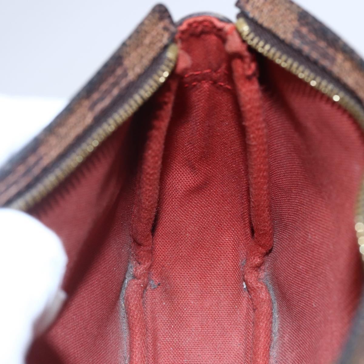 Louis Vuitton Trousse Make Up Bag Damier Canvas Brown Canvas Clutche & Pouche Bag (Pre-Owned)