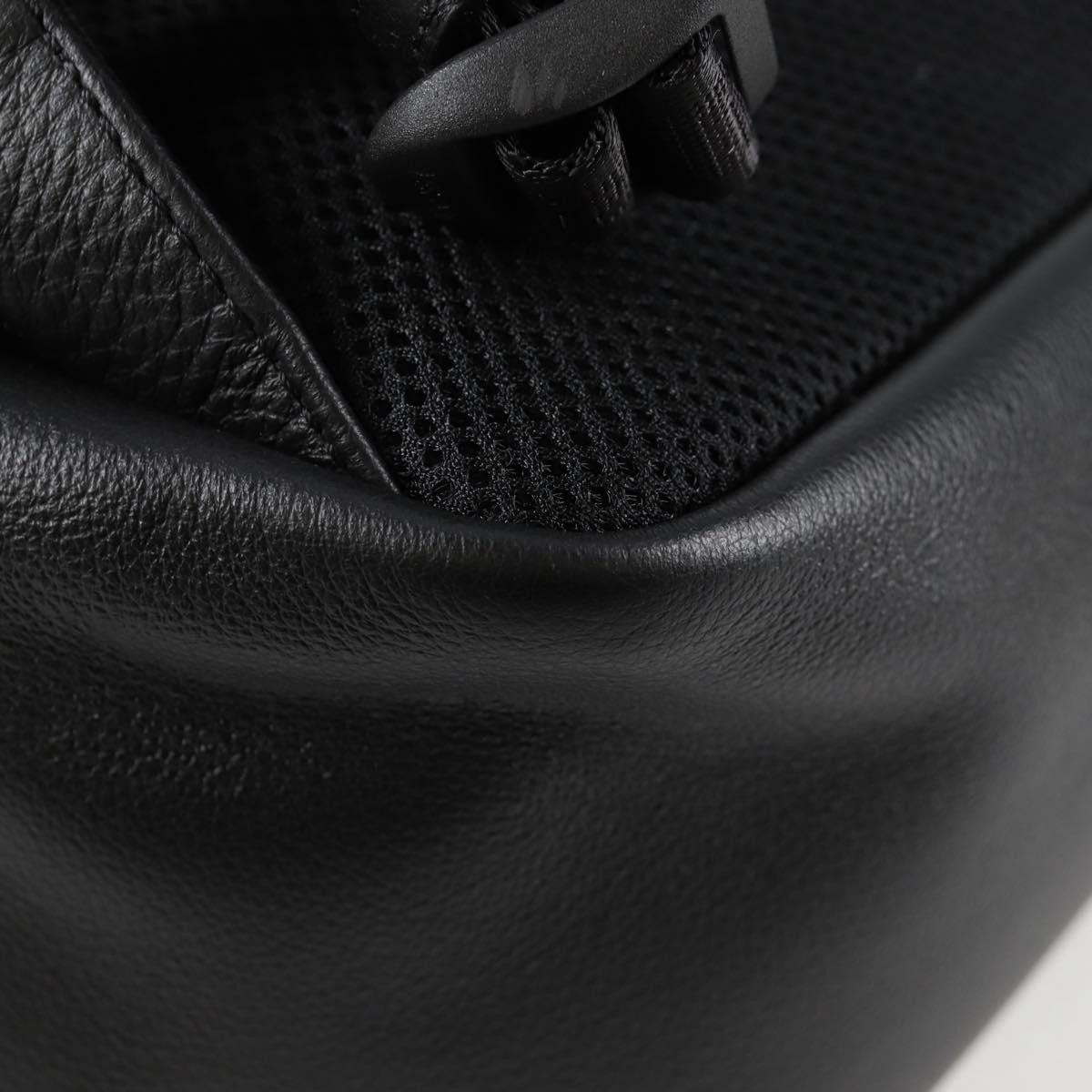 Versace Medusa Zip Backpack Leather Black Leather Backpack Bag (Pre-Owned)